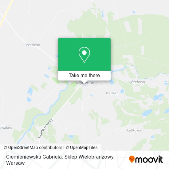 Ciemieniewska Gabriela. Sklep Wielobranżowy map