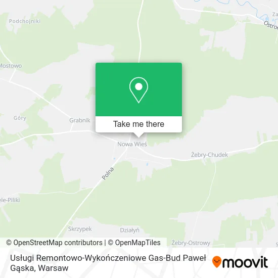 Карта Usługi Remontowo-Wykończeniowe Gas-Bud Paweł Gąska
