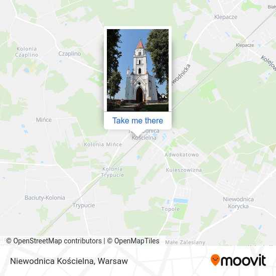 Карта Niewodnica Kościelna