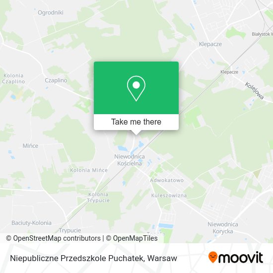 Niepubliczne Przedszkole Puchatek map