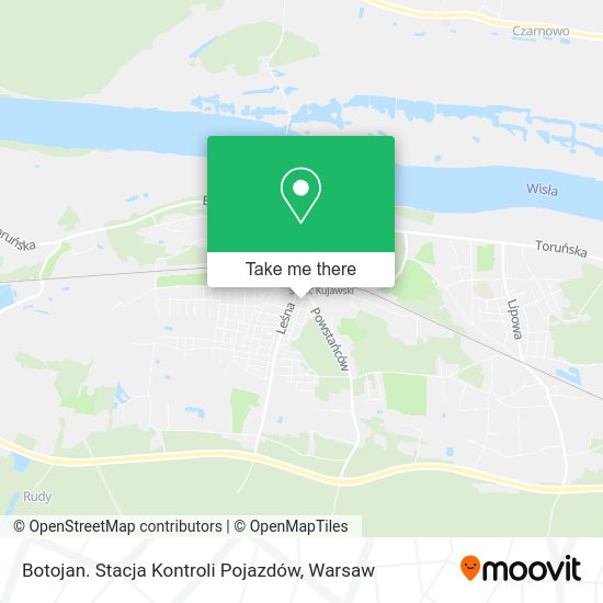 Botojan. Stacja Kontroli Pojazdów map