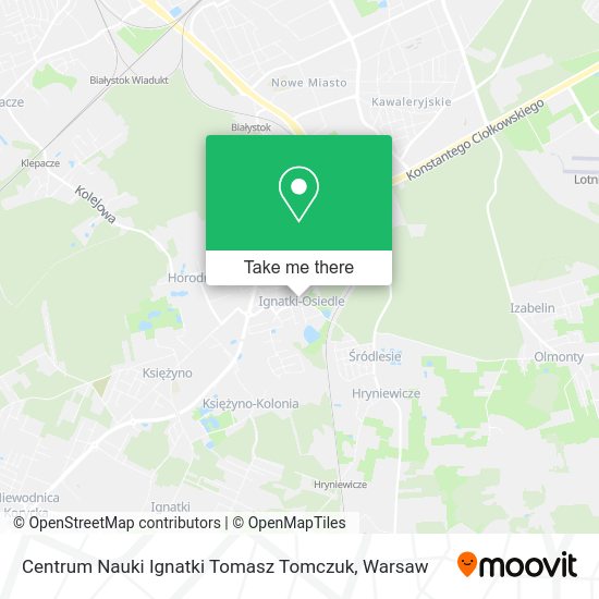 Centrum Nauki Ignatki Tomasz Tomczuk map