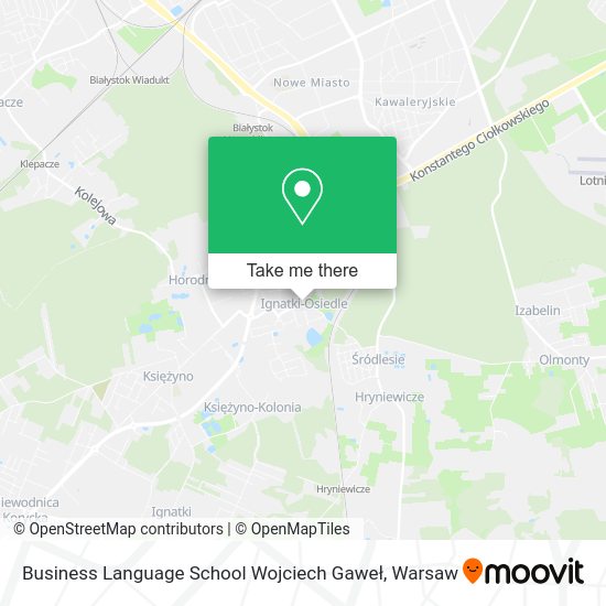 Business Language School Wojciech Gaweł map