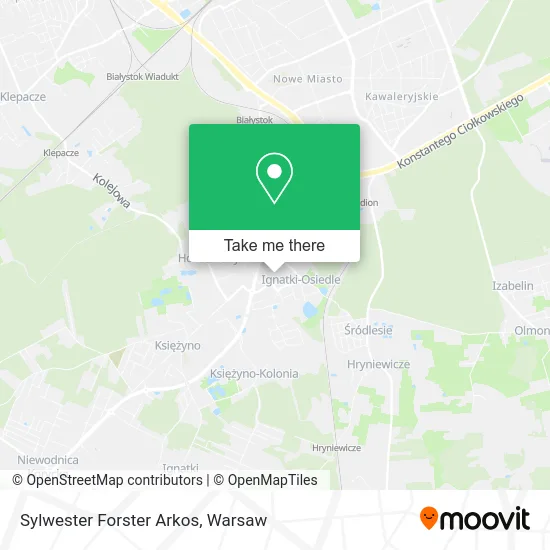 Sylwester Forster Arkos map