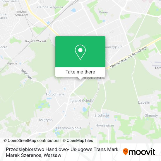 Przedsiębiorstwo Handlowo- Usługowe Trans Mark Marek Szerenos map