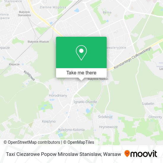 Taxi Ciezarowe Popow Miroslaw Stanislaw map