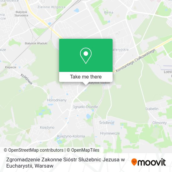 Zgromadzenie Zakonne Sióstr Służebnic Jezusa w Eucharystii map