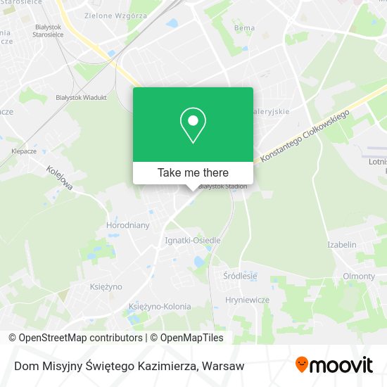 Dom Misyjny Świętego Kazimierza map