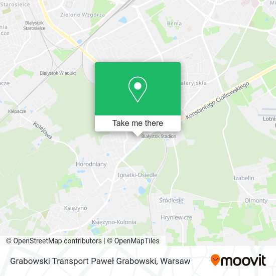 Grabowski Transport Paweł Grabowski map