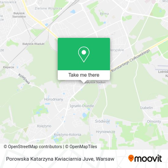 Porowska Katarzyna Kwiaciarnia Juve map