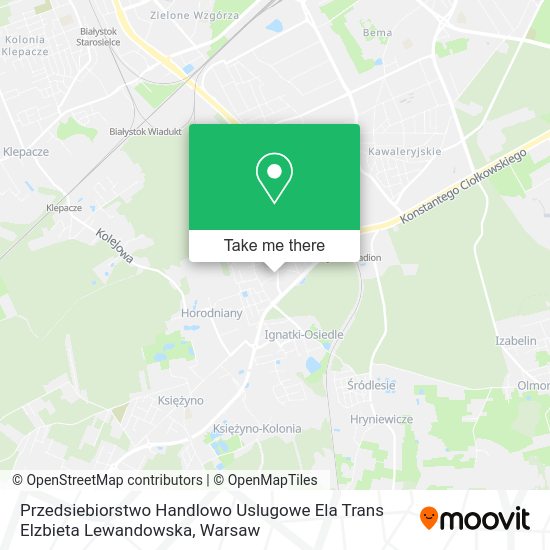 Przedsiebiorstwo Handlowo Uslugowe Ela Trans Elzbieta Lewandowska map