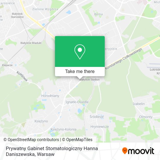 Prywatny Gabinet Stomatologiczny Hanna Daniszewska map