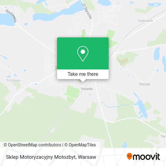 Sklep Motoryzacyjny Motozbyt map