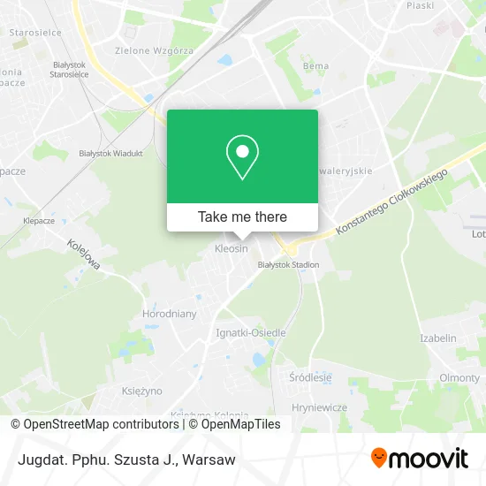 Карта Jugdat. Pphu. Szusta J.