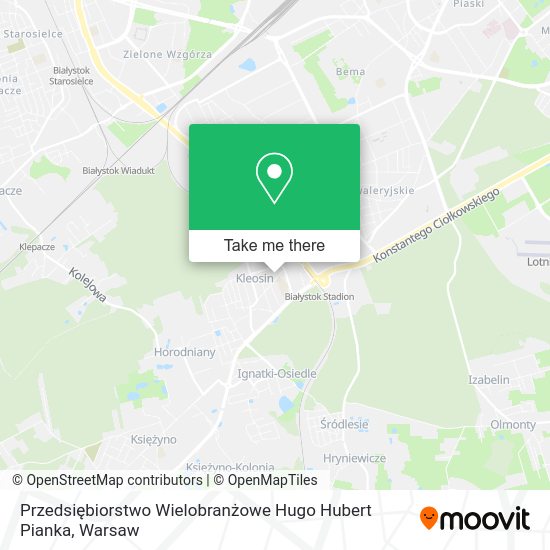 Przedsiębiorstwo Wielobranżowe Hugo Hubert Pianka map