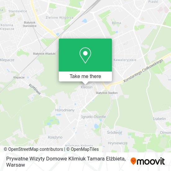 Prywatne Wizyty Domowe Klimiuk Tamara Elżbieta map