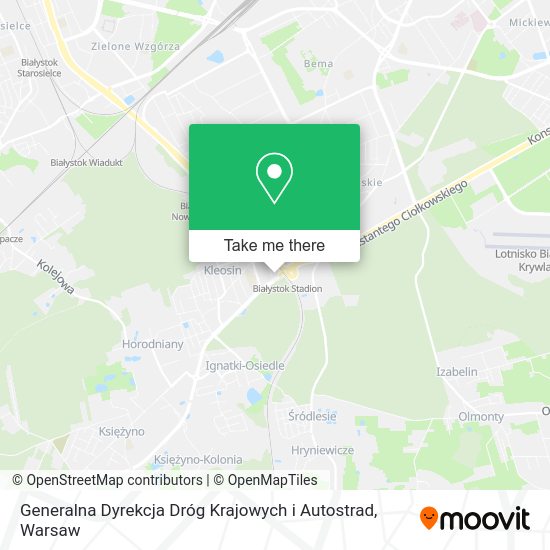 Generalna Dyrekcja Dróg Krajowych i Autostrad map