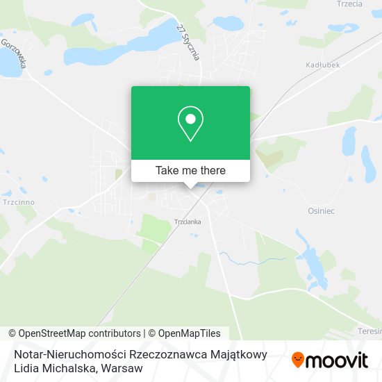 Notar-Nieruchomości Rzeczoznawca Majątkowy Lidia Michalska map