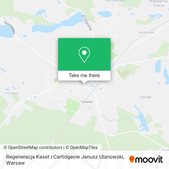 Regeneracja Kaset i Cartidgeow Janusz Ulanowski map