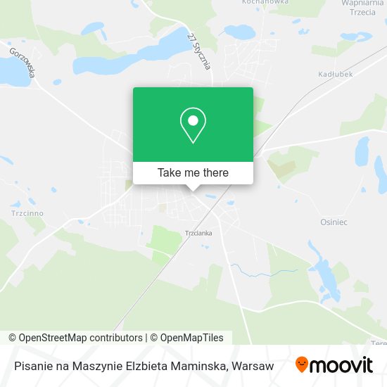 Pisanie na Maszynie Elzbieta Maminska map