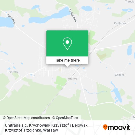 Unitrans s.c. Krychowiak Krzysztof i Belowski Krzysztof Trzcianka map