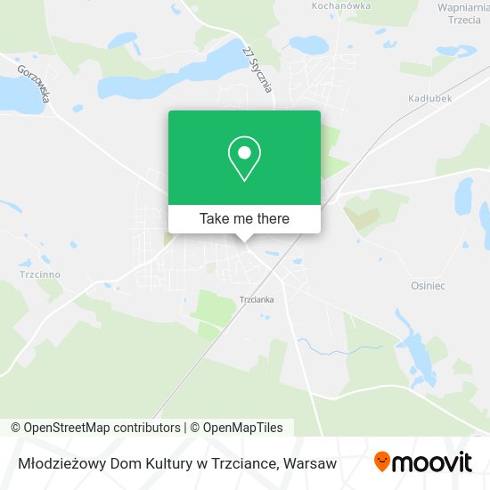 Młodzieżowy Dom Kultury w Trzciance map