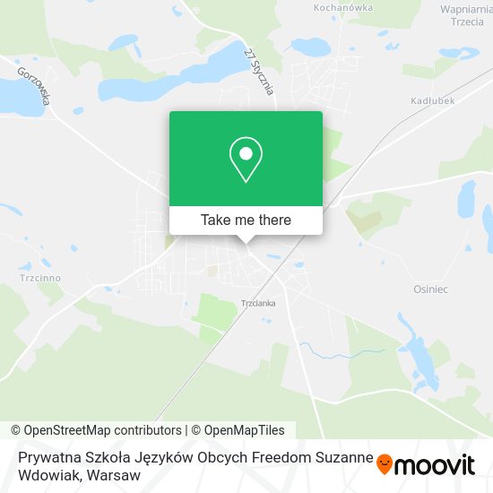 Prywatna Szkoła Języków Obcych Freedom Suzanne Wdowiak map