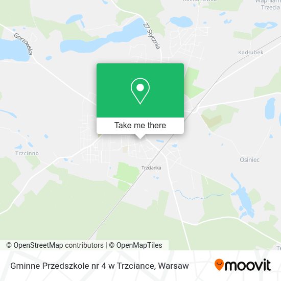 Gminne Przedszkole nr 4 w Trzciance map