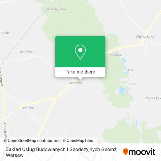 Карта Zakład Usług Budowlanych i Geodezyjnych Geoinż