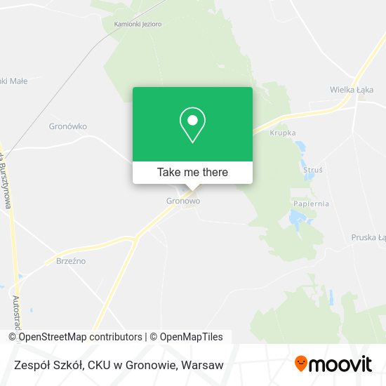 Zespół Szkół, CKU w Gronowie map