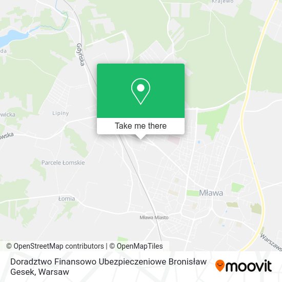 Doradztwo Finansowo Ubezpieczeniowe Bronisław Gesek map