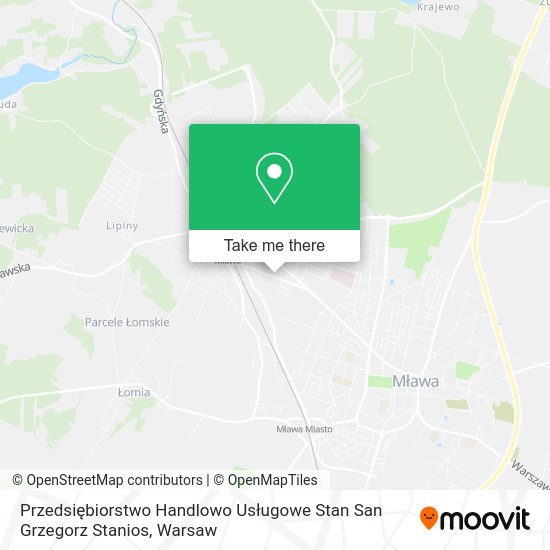 Przedsiębiorstwo Handlowo Usługowe Stan San Grzegorz Stanios map