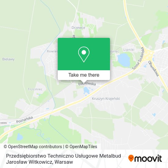 Przedsiębiorstwo Techniczno Usługowe Metalbud Jarosław Witkowicz map