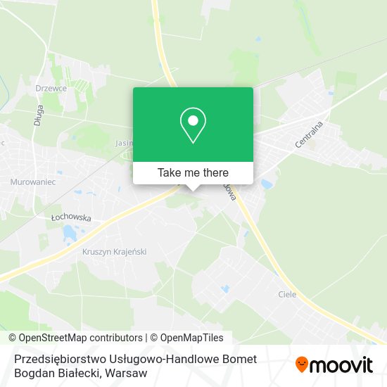 Przedsiębiorstwo Usługowo-Handlowe Bomet Bogdan Białecki map