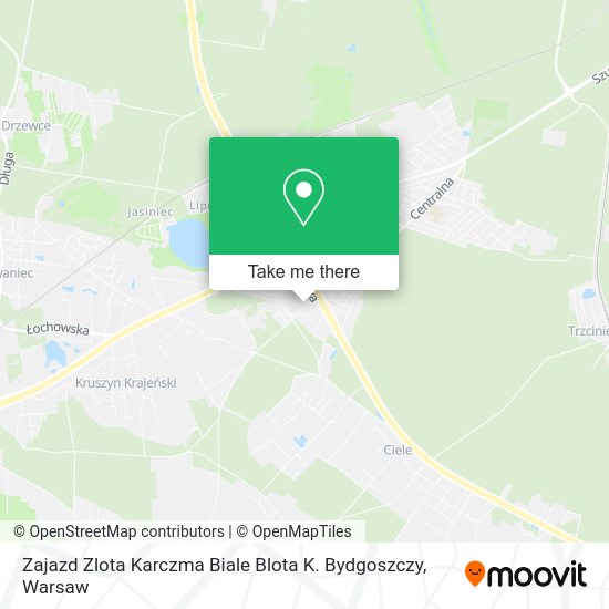 Zajazd Zlota Karczma Biale Blota K. Bydgoszczy map