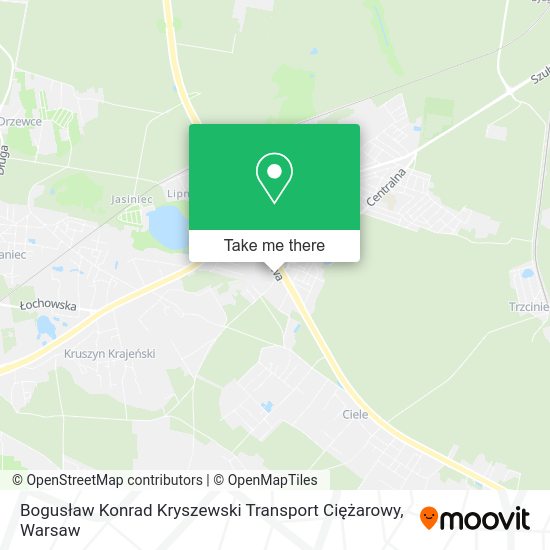 Карта Bogusław Konrad Kryszewski Transport Ciężarowy