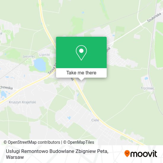 Usługi Remontowo Budowlane Zbigniew Peta map