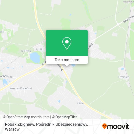 Robak Zbigniew. Pośrednik Ubezpieczeniowy map