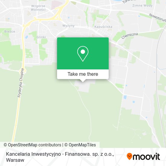 Карта Kancelaria Inwestycyjno - Finansowa. sp. z o.o.