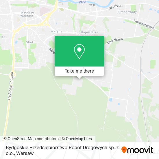 Bydgoskie Przedsiębiorstwo Robót Drogowych sp. z o.o. map