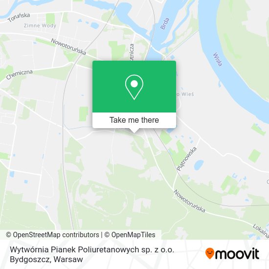 Карта Wytwórnia Pianek Poliuretanowych sp. z o.o. Bydgoszcz