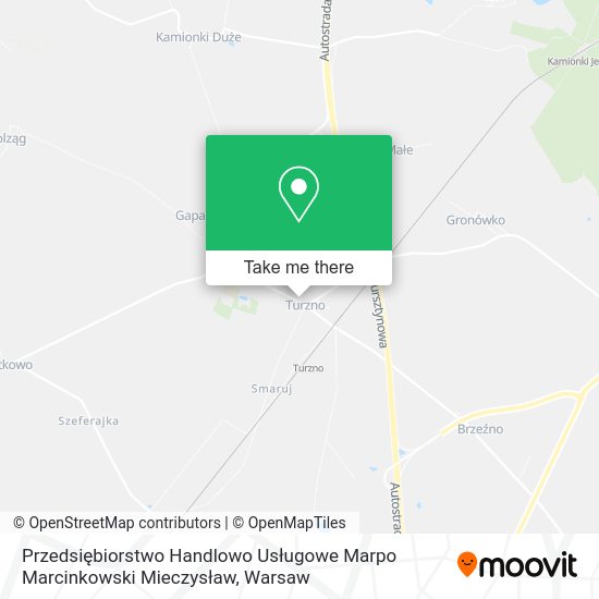 Przedsiębiorstwo Handlowo Usługowe Marpo Marcinkowski Mieczysław map