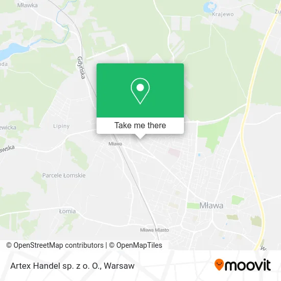 Artex Handel sp. z o. O. map