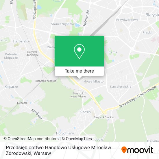 Przedsiębiorstwo Handlowo Usługowe Mirosław Zdrodowski map