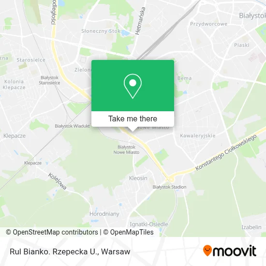 Rul Bianko. Rzepecka U. map