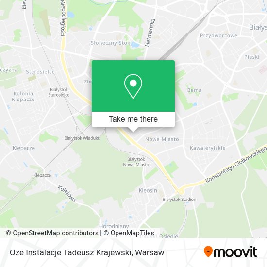 Oze Instalacje Tadeusz Krajewski map