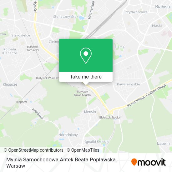 Myjnia Samochodowa Antek Beata Poplawska map