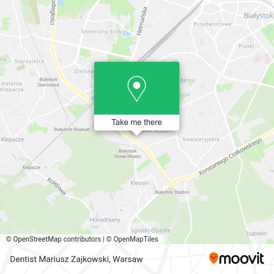 Dentist Mariusz Zajkowski map