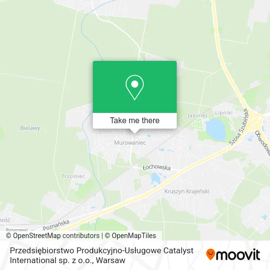 Карта Przedsiębiorstwo Produkcyjno-Usługowe Catalyst International sp. z o.o.