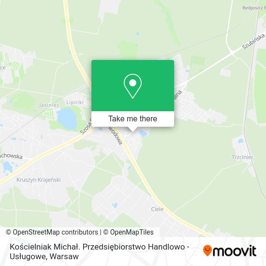 Kościelniak Michał. Przedsiębiorstwo Handlowo - Usługowe map